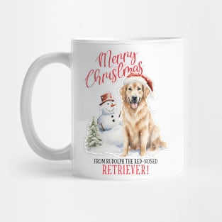 Christmas Golden Retriever Pun Mug